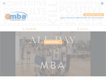 Tablet Screenshot of michiganbasketballacademy.com